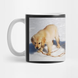 "Golden Retriever Puppies First Winter" Mug